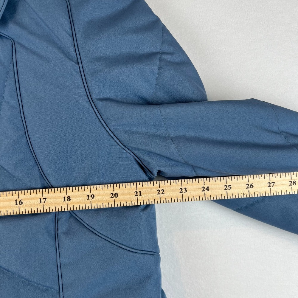 VTG Ms Freddi Quilted Coat Padded Lined Button Front Blue Jacket‎ Size 16 - Picture 4 of 8